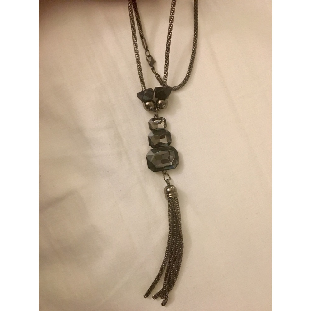 Black and oxidized necklace